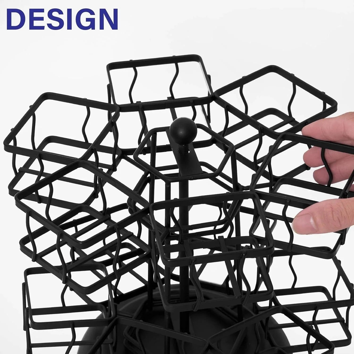 Tea bag storage rack - Rotating carousel stand with 12 compartments 07FC0E-D4 - KOEEK [9]