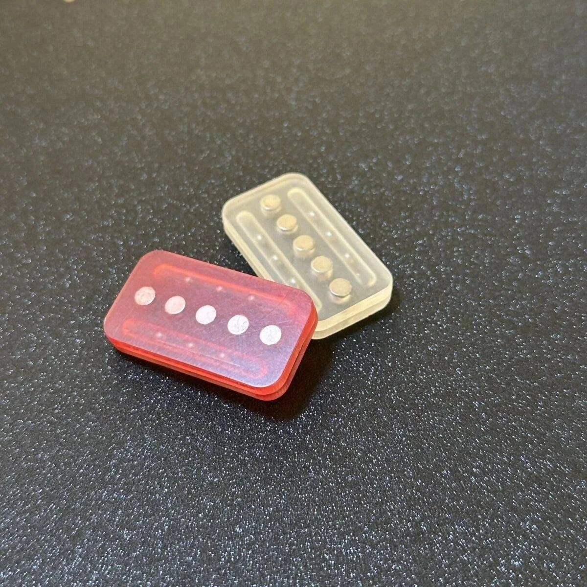 Three Layer PEI Haptic Slider Transparent Amber Fidget Slider EDC Fidget Toys 07FC0E-D4 - KOEEK [2]