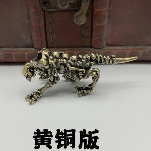 Three-headed Wolf Brass Bead Knife Lanyard Pendant EDC DIY Accessories 07FC0E-D4 - KOEEK [10]