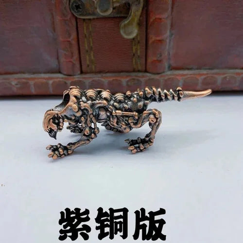 Three-headed Wolf Brass Bead Knife Lanyard Pendant EDC DIY Accessories 07FC0E-D4 - KOEEK [8]