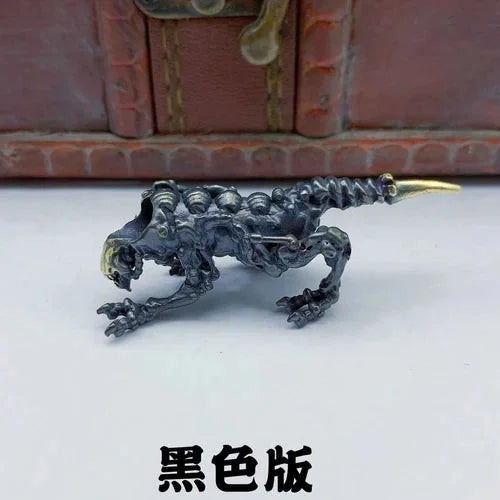 Three-headed Wolf Brass Bead Knife Lanyard Pendant EDC DIY Accessories 07FC0E-D4 - KOEEK [9]
