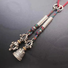 Tibetan Buddhist Mala Counter Vajra Bell Dorje DIY Bodhi Bead Bracelet Accessory 07FC0E-D4 - KOEEK [2]