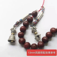 Tibetan Buddhist Mala Counter Vajra Bell Dorje DIY Bodhi Bead Bracelet Accessory 07FC0E-D4 - KOEEK [3]