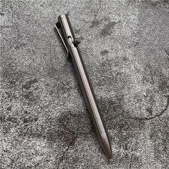 Titanium Alloy Bolt Action Pen Rollerball Pen Ballpoint Gel Pen G2 Refills EDC 07FC0E-D4 - KOEEK [2]