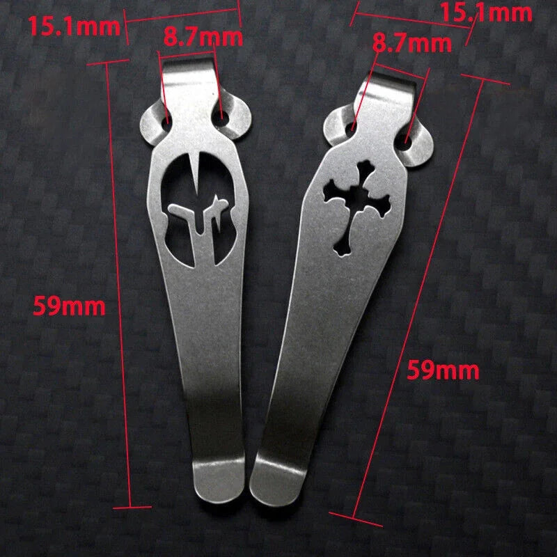 Titanium Alloy Deep Carry Pocket Clip Back Clip For BENCHMADE Osborne 940,941 + 07FC0E-D4 - KOEEK [2]