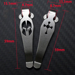 Titanium Alloy Deep Carry Pocket Clip Back Clip For BENCHMADE Osborne 940,941 + 07FC0E-D4 - KOEEK [2]