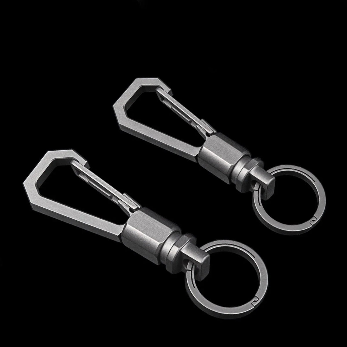Titanium Alloy EDC Keychain w/ Keyring  Hanging Carabiner Buckle Multi Tool Gift 07FC0E-D4 - KOEEK [1]
