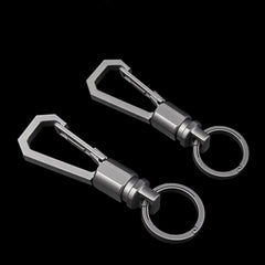 Titanium Alloy EDC Keychain w/ Keyring  Hanging Carabiner Buckle Multi Tool Gift 07FC0E-D4 - KOEEK [1]
