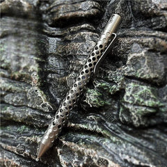 Titanium Alloy EDC Writing Pocket Pen Ballpoint Pen Hollow Signature Pen Gift 07FC0E-D4 - KOEEK [3]