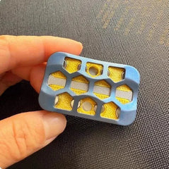 Titanium Alloy Honeycomb EDC Fidget Slider Fun Haptic Slider Stress Relief Gift 07FC0E-D4 - KOEEK [4]