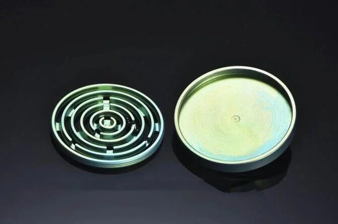 Titanium Alloy Maze Spinning Top Coin Hand Spinner Anti Stress EDC Fidget Toy 07FC0E-D4 - KOEEK [10]