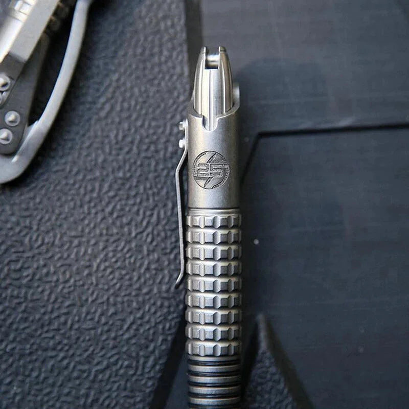 Titanium Alloy Pen Outdoor Portable EDC Tool Signature Pen Technology Siphon Pen 07FC0E-D4 - KOEEK [10]