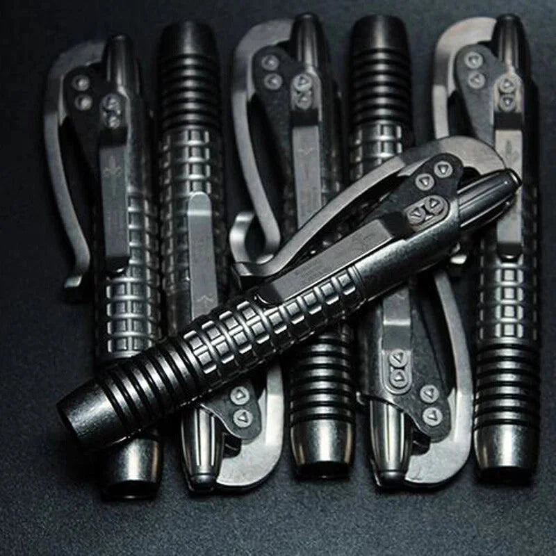 Titanium Alloy Pen Outdoor Portable EDC Tool Signature Pen Technology Siphon Pen 07FC0E-D4 - KOEEK [9]