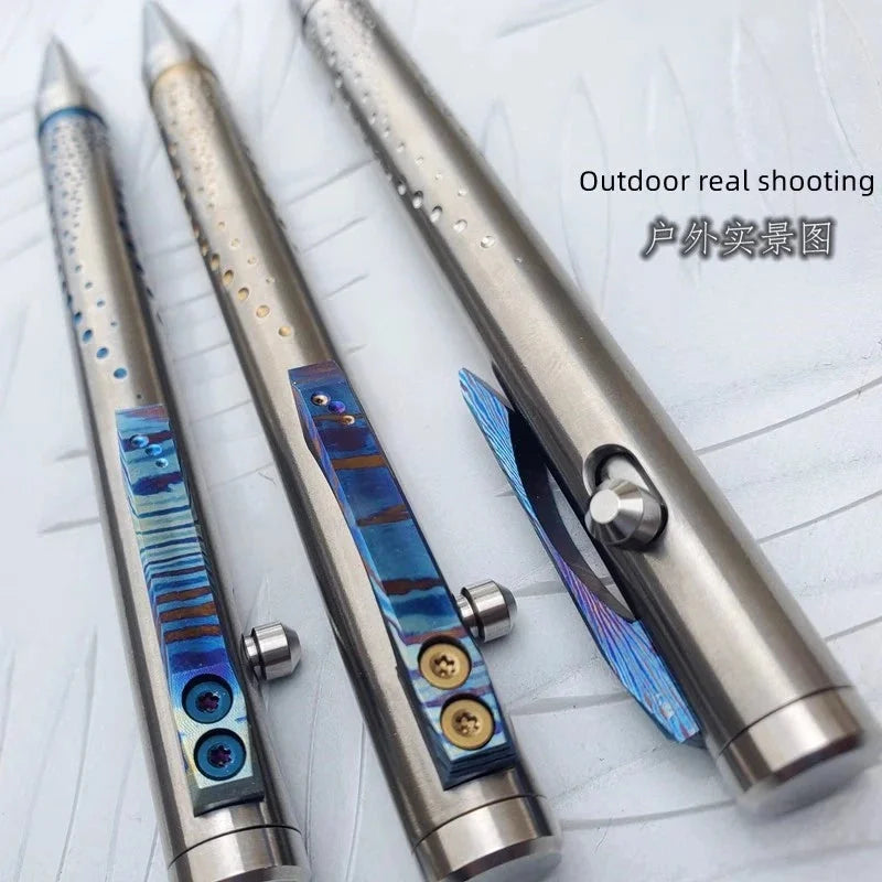 Titanium Alloy Pocket Mechanical Pencil Student Drawing Pens Office Stationery 07FC0E-D4 - KOEEK [7]