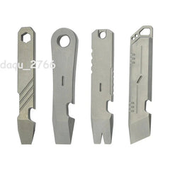 Titanium Alloy Pocket Pry Bar Crowbar Opener Portable Outdoor EDC Multi Tool 07FC0E-D4 - KOEEK [4]