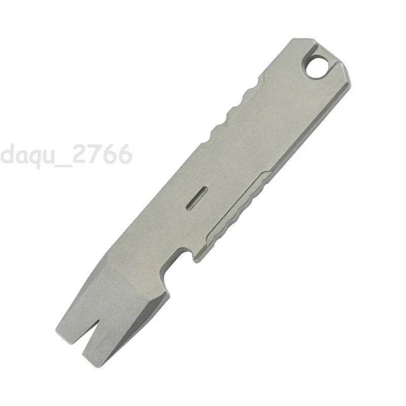 Titanium Alloy Pocket Pry Bar Crowbar Opener Portable Outdoor EDC Multi Tool 07FC0E-D4 - KOEEK [9]
