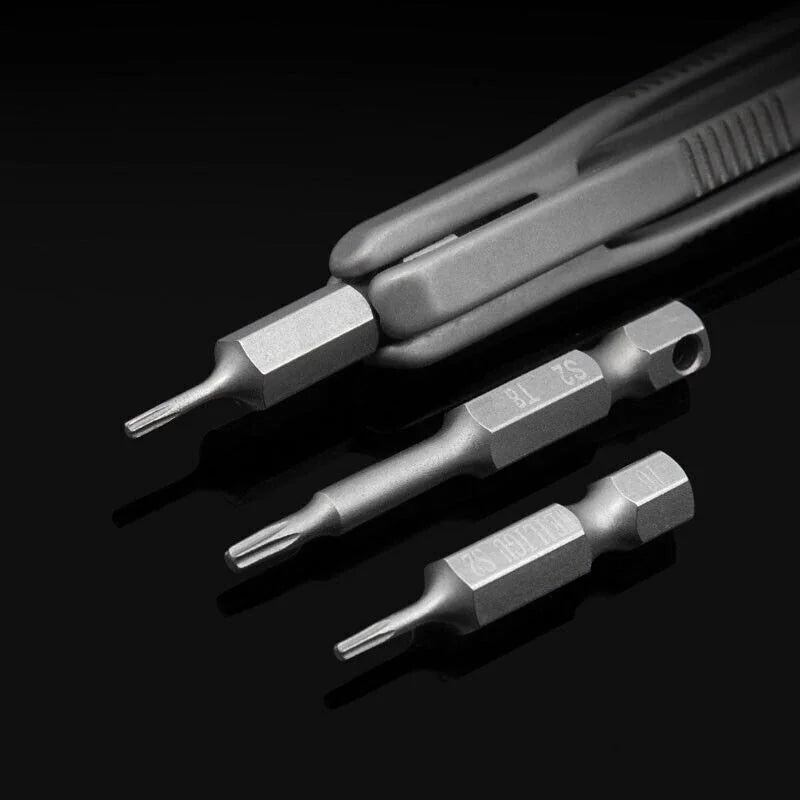 Titanium Alloy Pocket Screwdriver Cross Bit Portable Outdoor Gadget EDC Tools 07FC0E-D4 - KOEEK [11]