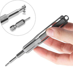 Titanium Alloy Pocket Screwdriver Cross Bit Portable Outdoor Gadget EDC Tools 07FC0E-D4 - KOEEK [1]