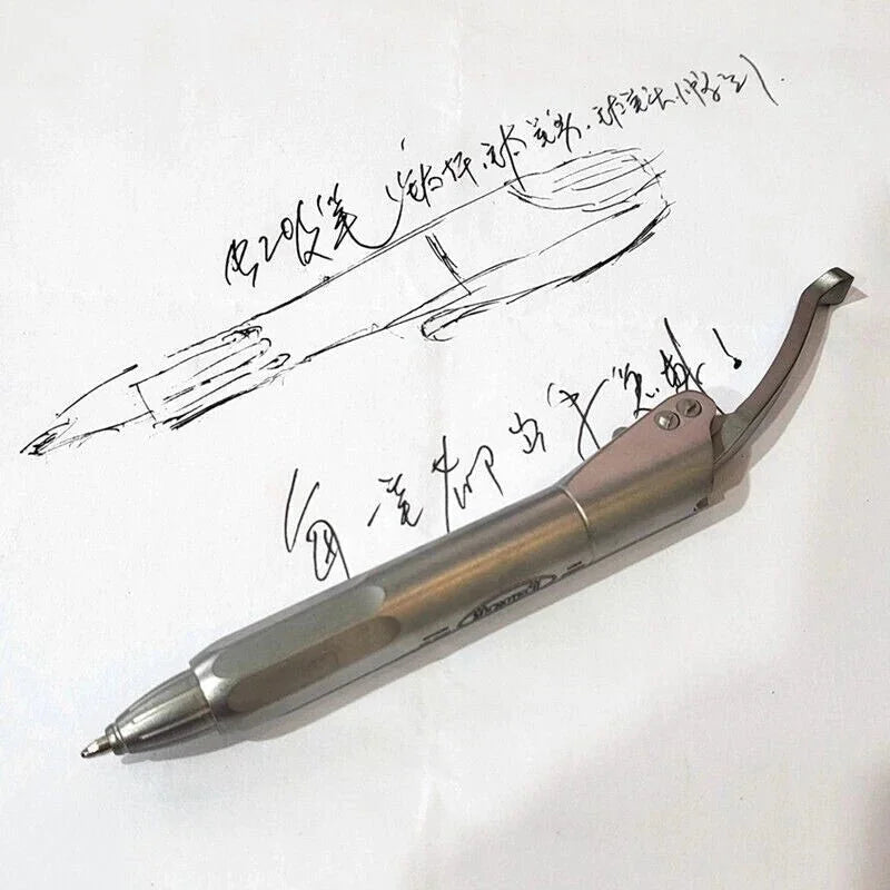 Titanium Alloy Pocket Siphon Pen Ball Pen For Student Business Signature Gel Pen 07FC0E-D4 - KOEEK [5]