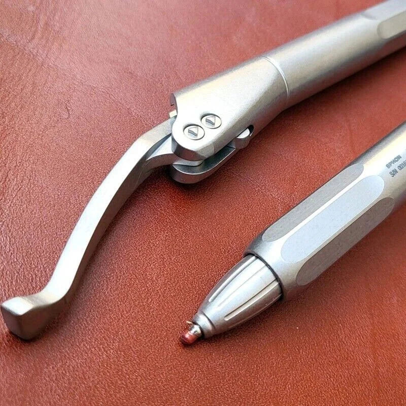 Titanium Alloy Pocket Siphon Pen Ball Pen For Student Business Signature Gel Pen 07FC0E-D4 - KOEEK [9]
