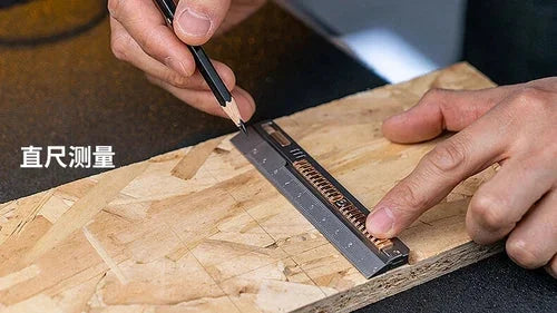 Titanium Alloy Ultralight Metric Ruler Measurement Ruler Math Portable EDC Tools 07FC0E-D4 - KOEEK [11]