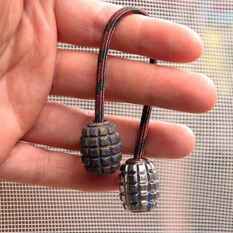 Titanium Begleri Knife Lanyard Beads Keychain Decoration DIY EDC Tool Pendant 07FC0E-D4 - KOEEK [8]