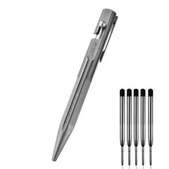 Titanium Bolt Action Ballpoint Pen EDC Pocket Pen Business Office Writing Gift 07FC0E-D4 - KOEEK [4]