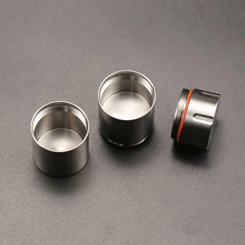 Titanium CNC Waterproof Box Storage Pill Case Sealed Medicine Bottle Container 07FC0E-D4 - KOEEK [6]