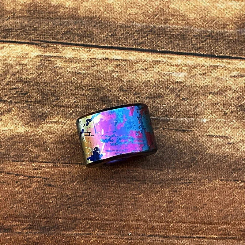 Titanium Colorful Cylinder Pendant Lanyard Bead EDC Paracord Bead Zipper Head EDC - KOEEK [11]