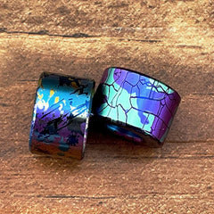 Titanium Colorful Cylinder Pendant Lanyard Bead EDC Paracord Bead Zipper Head EDC - KOEEK [3]