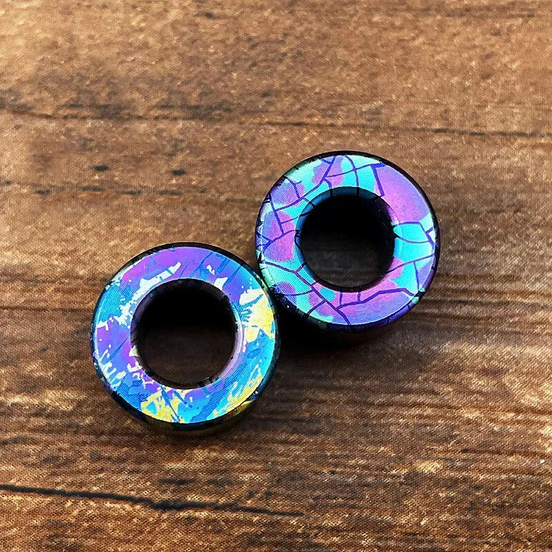 Titanium Colorful Cylinder Pendant Lanyard Bead EDC Paracord Bead Zipper Head EDC - KOEEK [5]