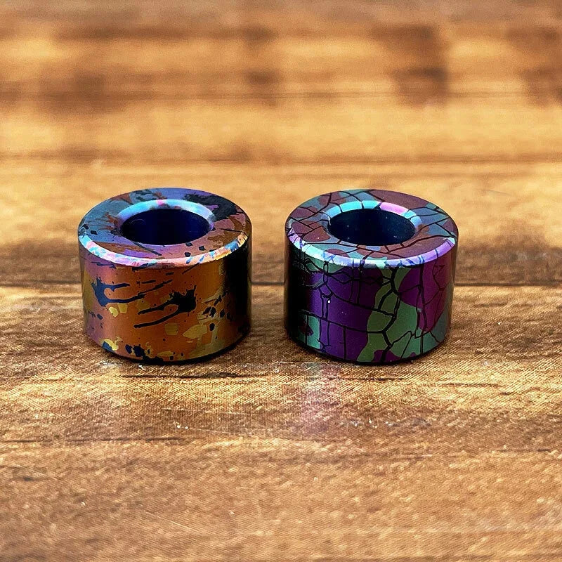 Titanium Colorful Cylinder Pendant Lanyard Bead EDC Paracord Bead Zipper Head EDC - KOEEK [6]