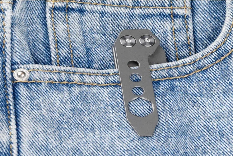 Titanium Crowbar Pry Bar Screwdriver Bottle Opener Multi Tool EDC Outdoor Wrench 07FC0E-D4 - KOEEK [7]