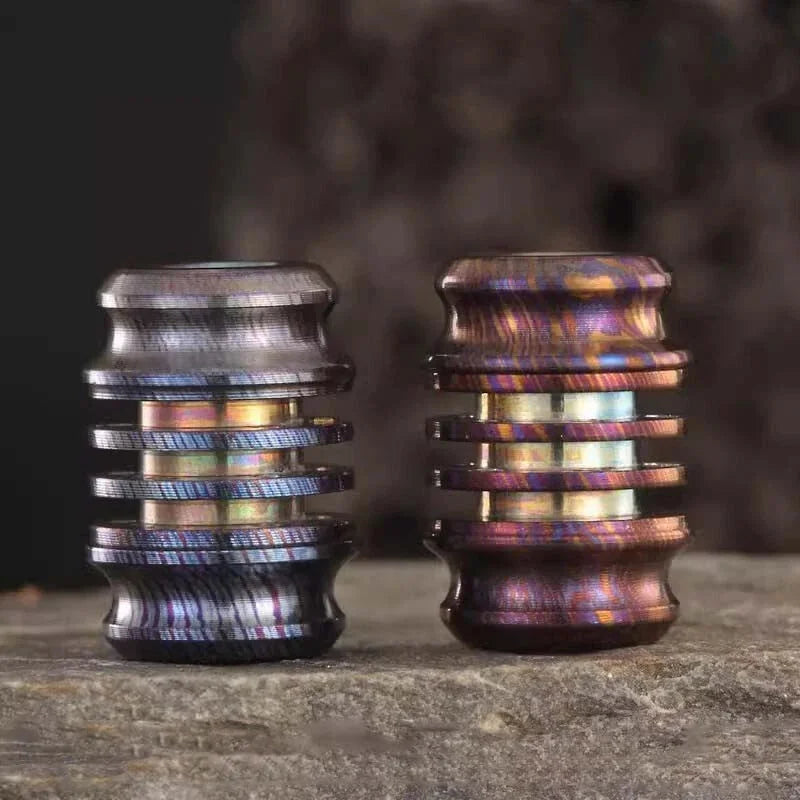 Titanium Damascus Knife Lanyard Bead Paracord Necklace Pendant Bracelet EDC Bead 07FC0E-D4 - KOEEK [2]