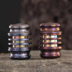 Titanium Damascus Knife Lanyard Bead Paracord Necklace Pendant Bracelet EDC Bead 07FC0E-D4 - KOEEK [2]