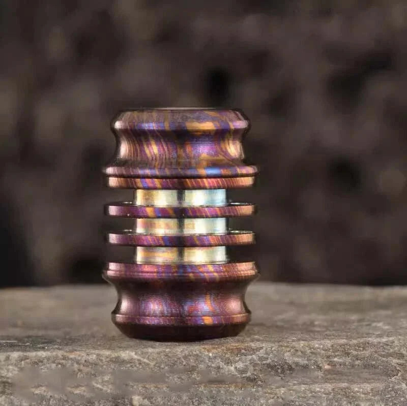 Titanium Damascus Knife Lanyard Bead Paracord Necklace Pendant Bracelet EDC Bead 07FC0E-D4 - KOEEK [3]