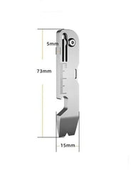 Titanium Folding Pocket Knife EDC Pry Bar Crowbar Opener Ruler Keychain Tool 07FC0E-D4 - KOEEK [3]
