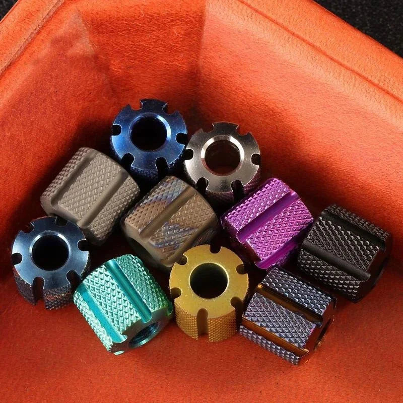 Titanium Knife Lanyard Bead EDC Paracord Necklace Pendant Bracelet DIY Bead Gift 07FC0E-D4 - KOEEK [2]