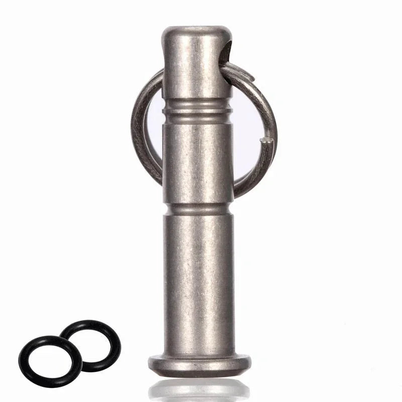 Titanium Lanyard Bead Bolt Holder Keychain Necklace Pendant DIY with Split Ring 07FC0E-D4 - KOEEK [11]
