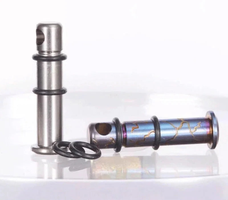 Titanium Lanyard Bead Bolt Holder Keychain Necklace Pendant DIY with Split Ring 07FC0E-D4 - KOEEK [3]