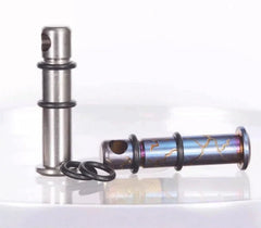 Titanium Lanyard Bead Bolt Holder Keychain Necklace Pendant DIY with Split Ring 07FC0E-D4 - KOEEK [3]