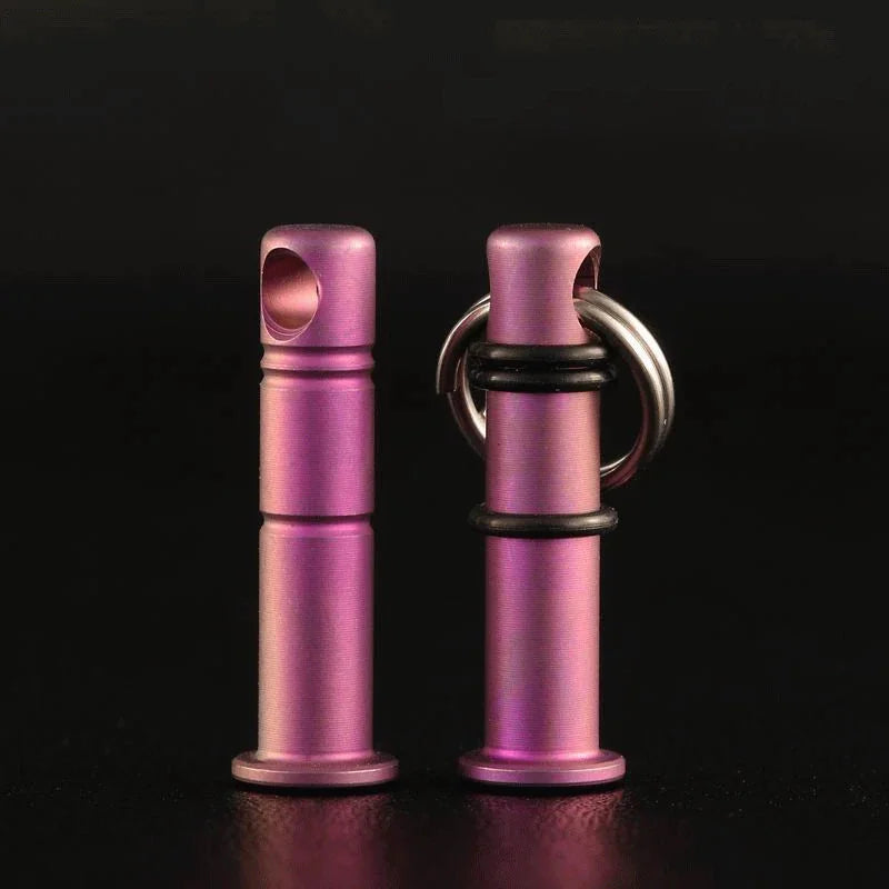 Titanium Lanyard Bead Bolt Holder Keychain Necklace Pendant DIY with Split Ring 07FC0E-D4 - KOEEK [7]