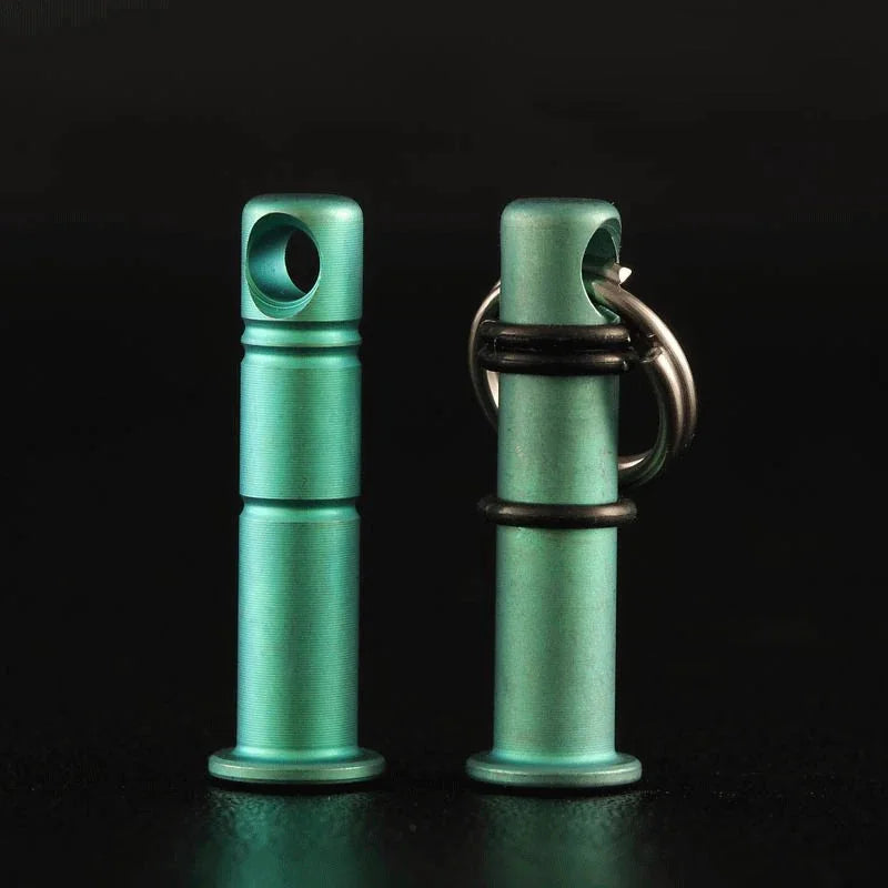 Titanium Lanyard Bead Bolt Holder Keychain Necklace Pendant DIY with Split Ring 07FC0E-D4 - KOEEK [9]