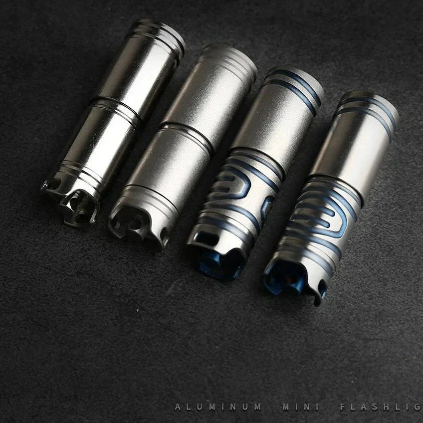 Titanium Outdoor Camping mini edc LED Survival Flashlight Keychain 07FC0E-D4 - KOEEK [1]