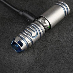 Titanium Outdoor Camping mini edc LED Survival Flashlight Keychain 07FC0E-D4 - KOEEK [4]