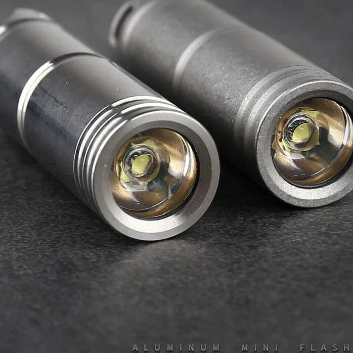 Titanium Outdoor Camping mini edc LED Survival Flashlight Keychain 07FC0E-D4 - KOEEK [6]