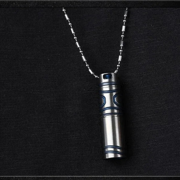 Titanium Outdoor Camping mini edc LED Survival Flashlight Keychain 07FC0E-D4 - KOEEK [7]