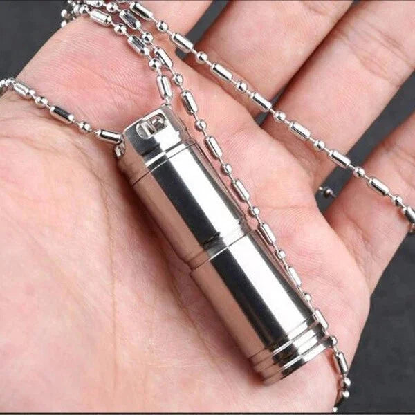 Titanium Outdoor Camping mini edc LED Survival Flashlight Keychain 07FC0E-D4 - KOEEK [9]