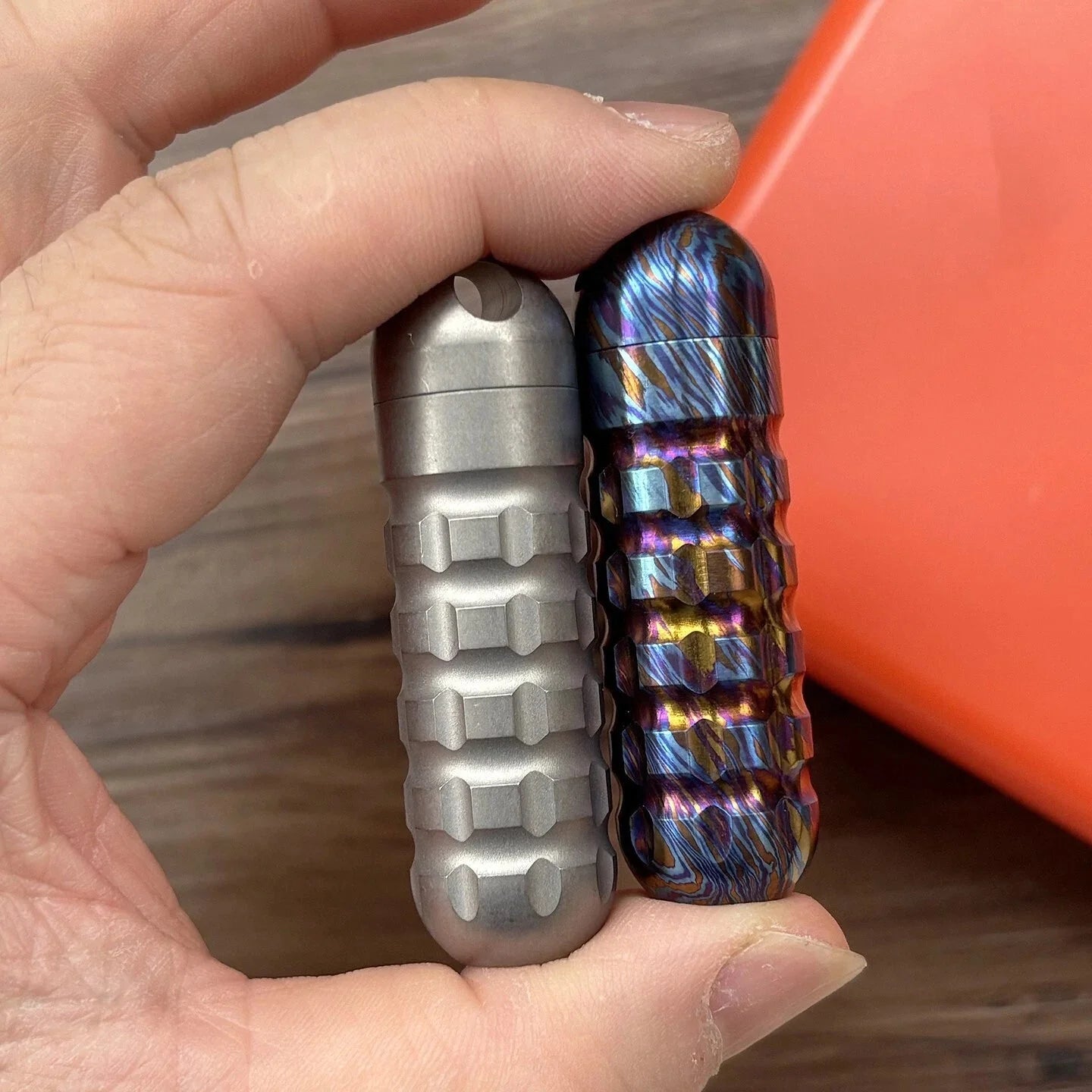 Titanium PEI Perfume Bottle Perfume Waterproof Medicine Pill Box Necklace Pendan 07FC0E-D4 - KOEEK [7]