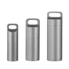 Titanium Pill Case Portable Keychain Waterproof Pill Holder Container Organizer 07FC0E-D4 - KOEEK [2]